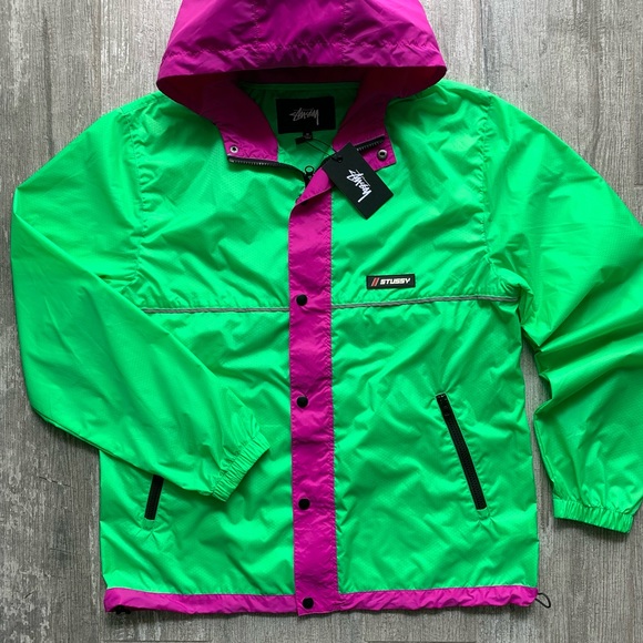 🔥🔥STUSSY - HONEY COMB HOODED WINDBREAKER JACKET🔥🔥 - Picture 8 of 10